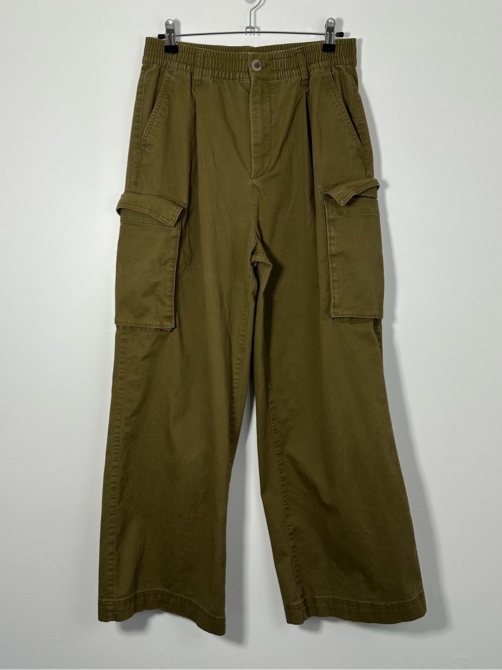 Old Navy Olive Green Wide Leg Cargo Pants Women’s Medium Comfort Waistband